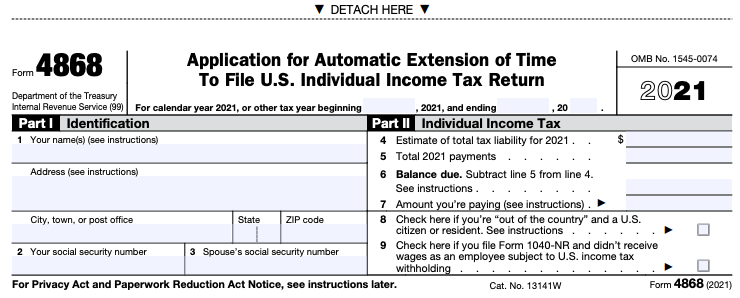 Tax Extension Deadline